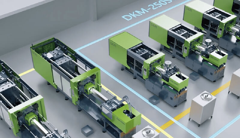 163am银河线路智能注塑生产线